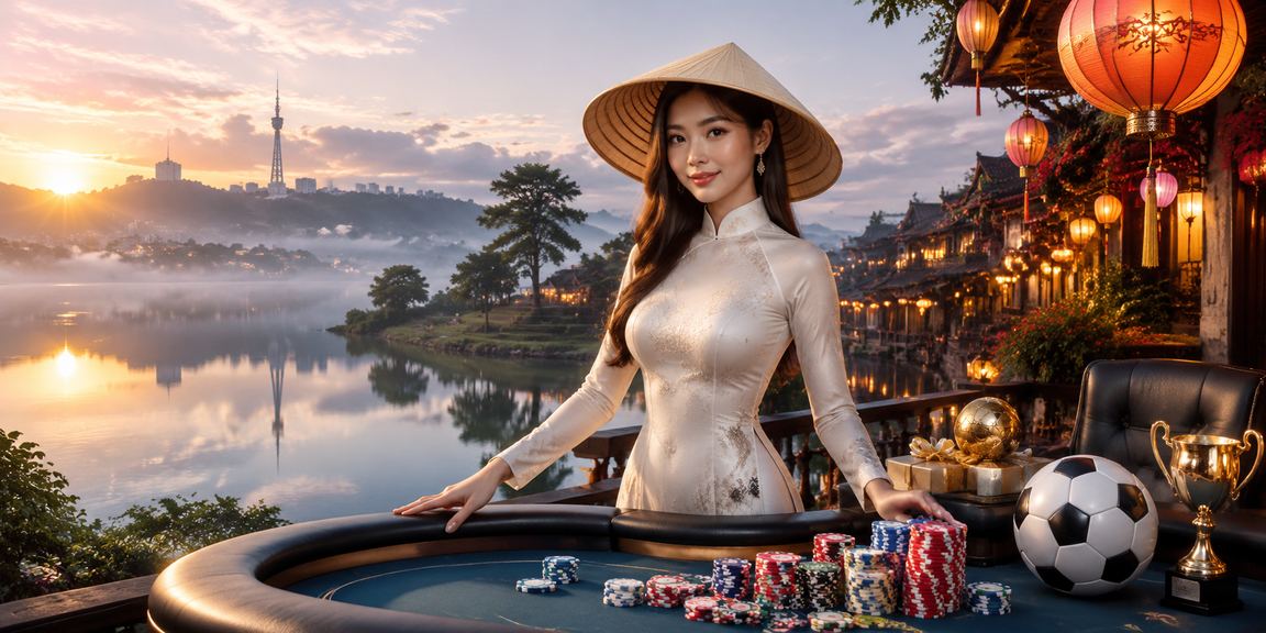 Người hâm mộ bóng đá tại Hội An đội nón lá xem trận và đặt cược thể thao trực tuyến