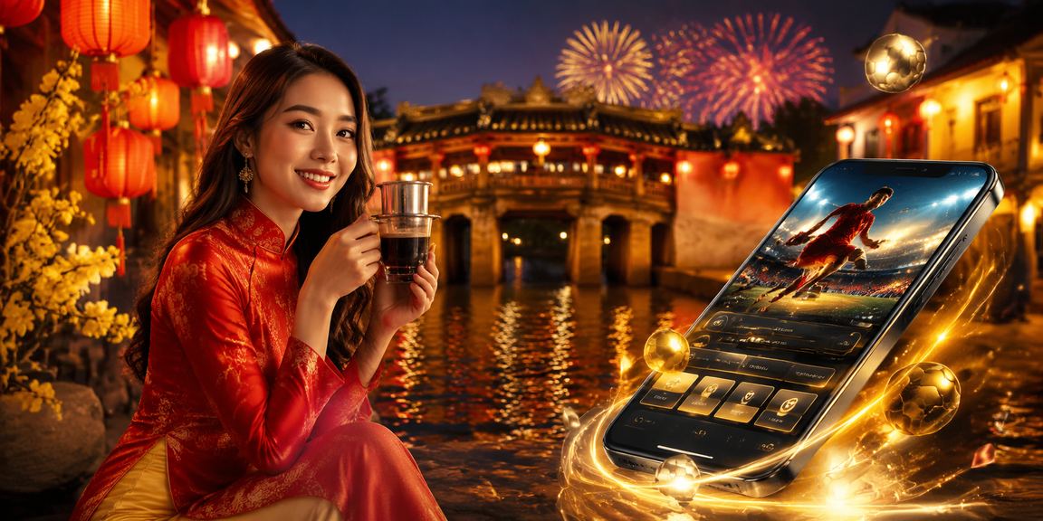 Người xem bóng đá tại Hội An mặc áo dài truyền thống theo dõi trận đấu thể thao